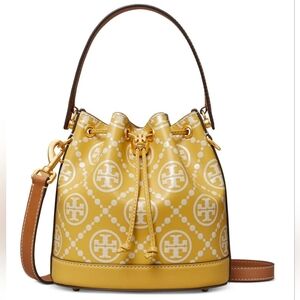 Tory Burch Yellow Bucket Bag